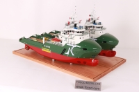 custom made model of 67m Multi Purpose Offshore Vessel